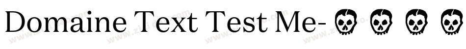 Domaine Text Test Me字体转换